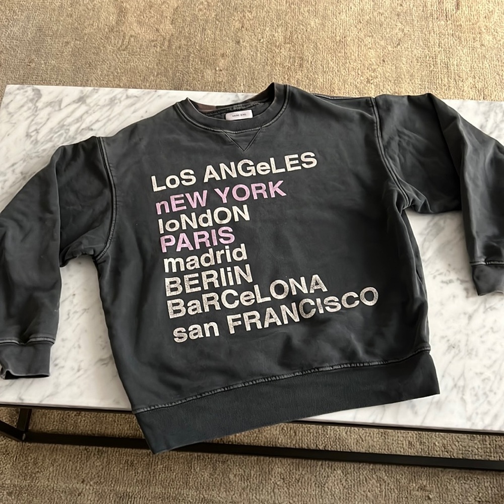 Anine bing city love sweatshirt